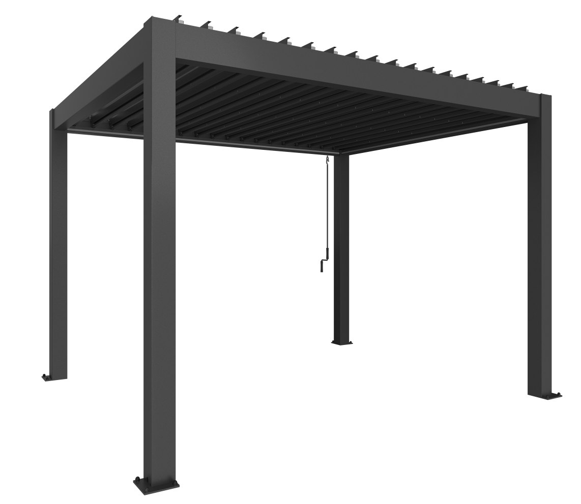 Biohort Pergola 3,5x3, tmavě šedá metalíza