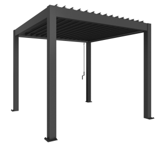 Biohort Pergola 3x3, tmavě šedá metalíza