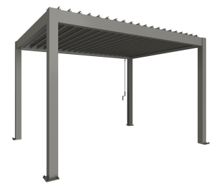 Biohort Pergola 4x3, šedý křemen metalíza