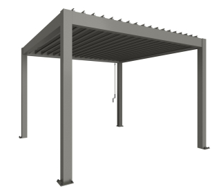 Biohort Pergola 3,5x3,5 , šedý křemen metalíza