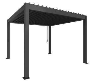 Biohort Pergola 3,5x3,5 , tmavě šedá metalíza