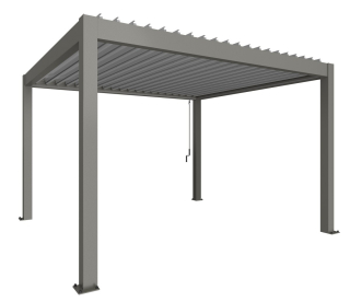 Biohort Pergola 4x3,5 , šedý křemen metalíza / stříbrná metalíza